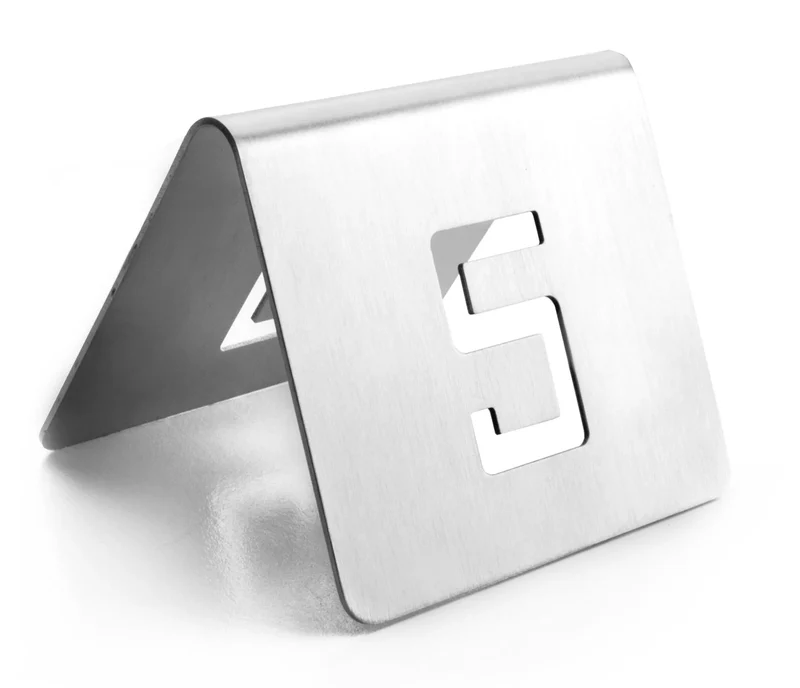 LACOR Plaque indicatrice de numéros en acier inoxydable 61095