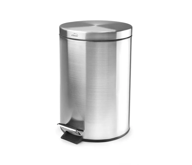 Corbeille à papier avec pédale LACOR Inox 63303