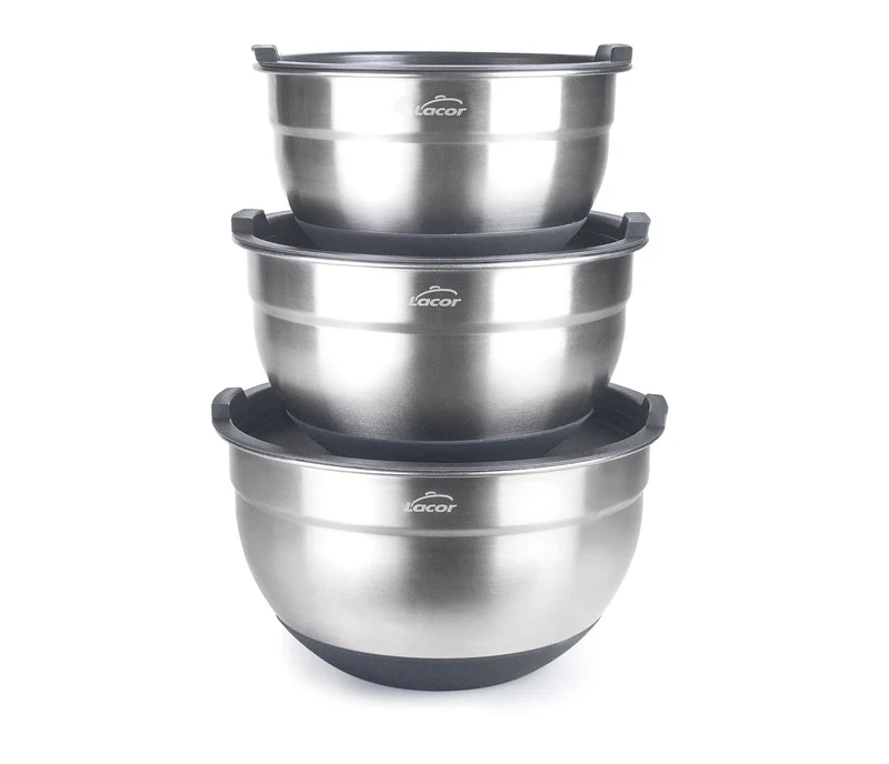 Ensemble de 3 bols en acier inoxydable LACOR 60050