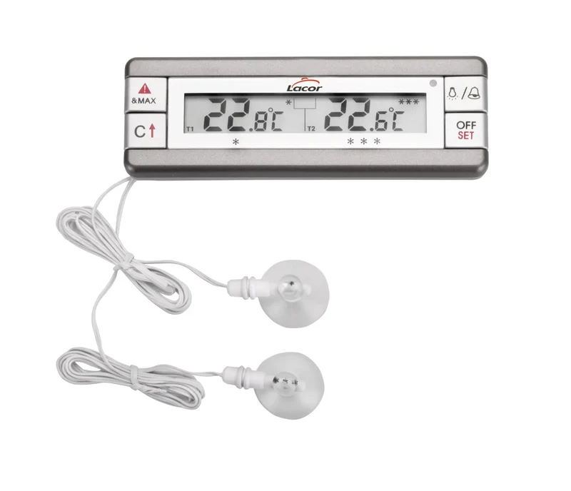 Thermomètre LACOR avec alarme pour réfrigérateur/congélateur 62456