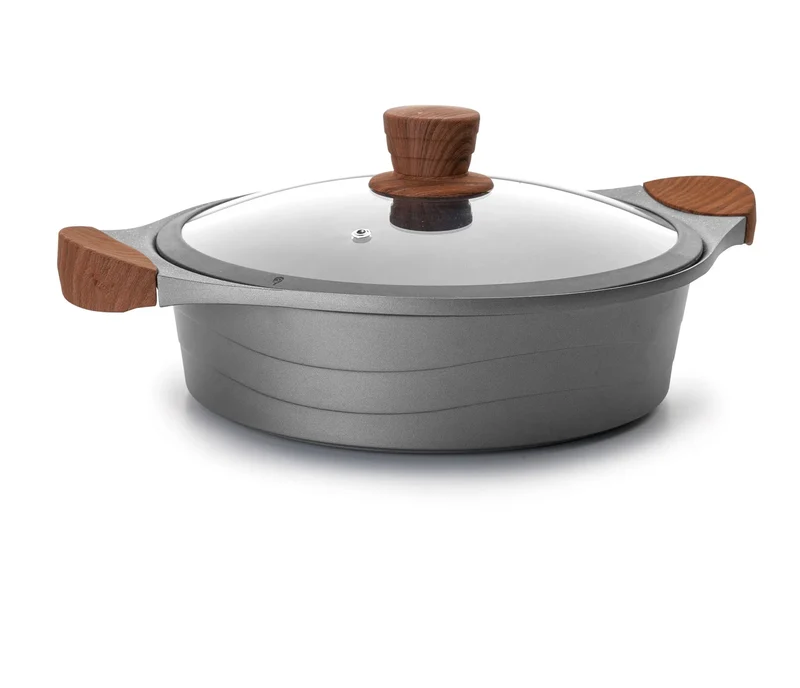 LACOR Casserole basse avec couvercle en verre Stilo 27327