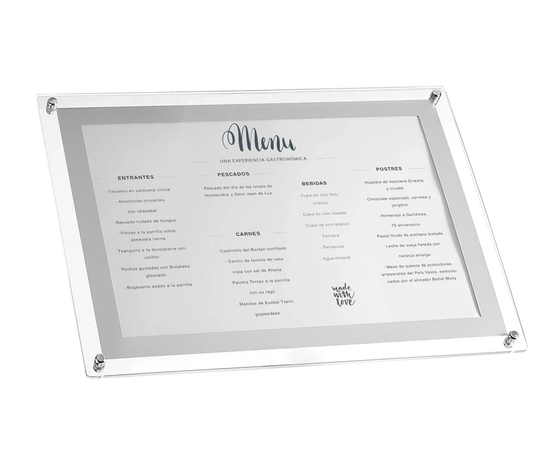 LACOR Porte-menu en acrylique 39403