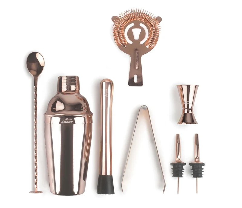 Ensemble d'ustensiles de cocktail LACOR Inox Cuivre 62182