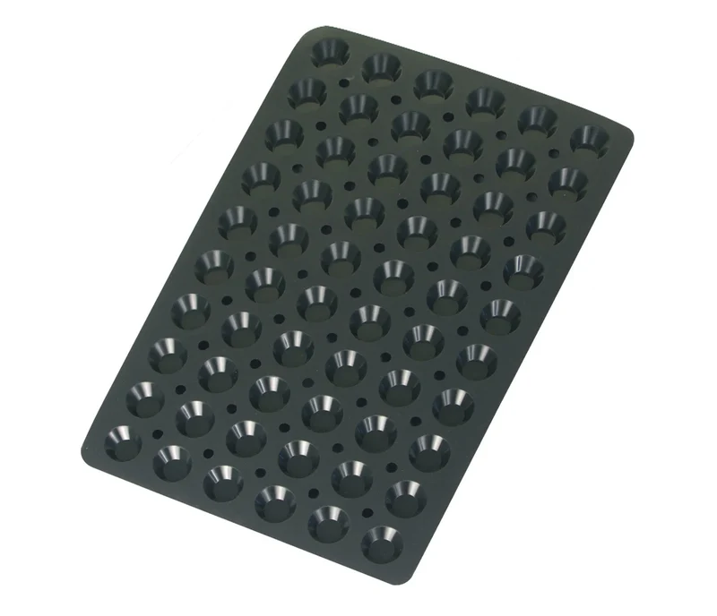 LACOR Moule à tartelette 60 cavités Noir 66767