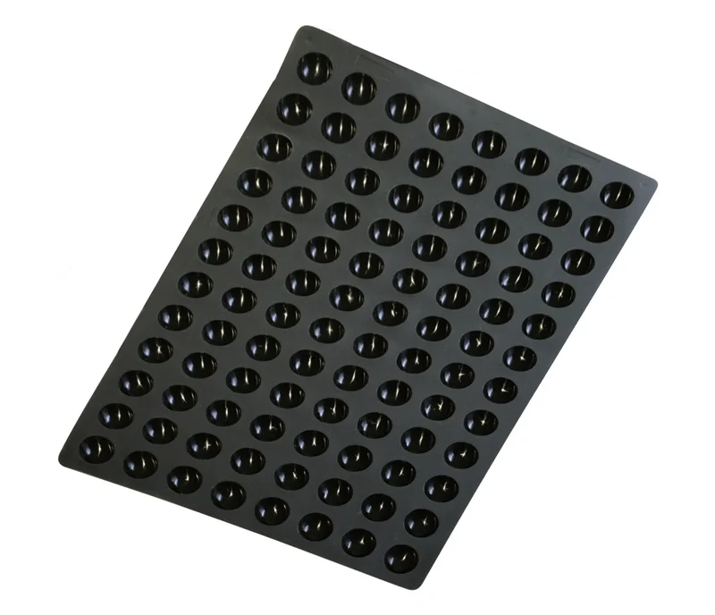 LACOR Moule demi-sphérique mini 96 cavités Noir 66762