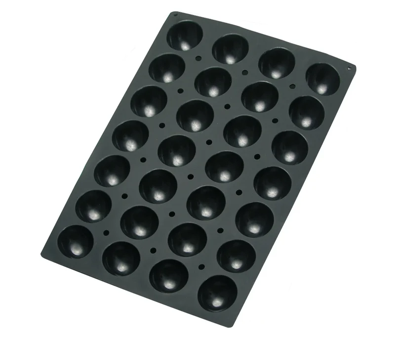 LACOR Moule demi-sphérique 28 cavités Noir 66761