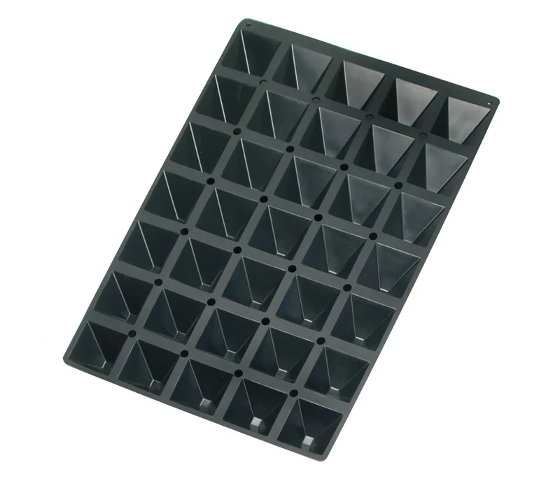 LACOR Moule pyramide 35 cavités Noir 66768