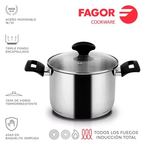FAGOR Marmite ALAIA + Couvercle Ø20