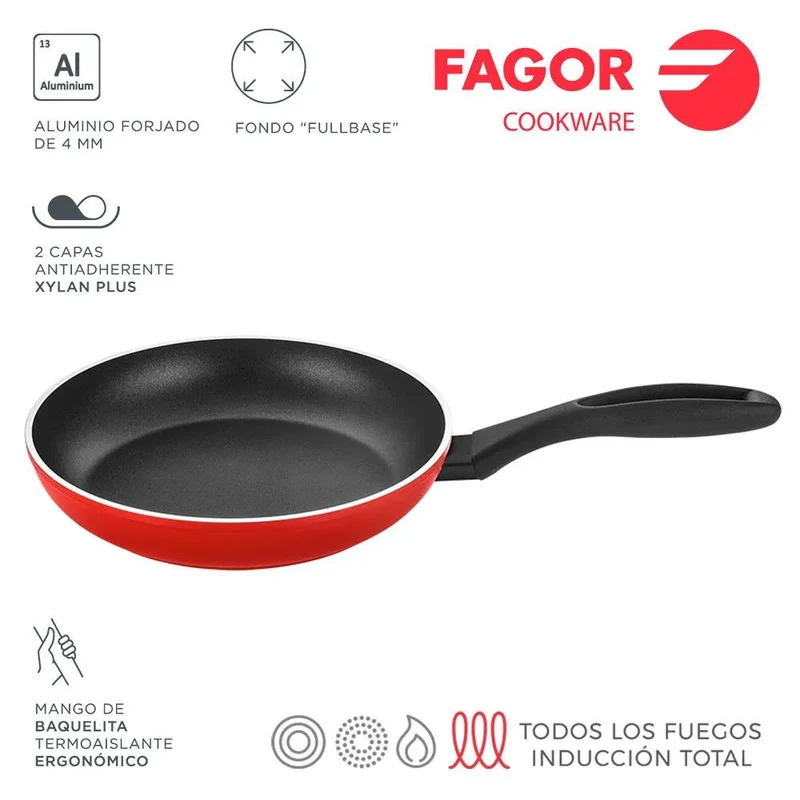 Poêle FAGOR MAXIMA Ø26 Rouge