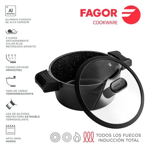 FAGOR Marmite ALUTHERM + Couvercle Ø24