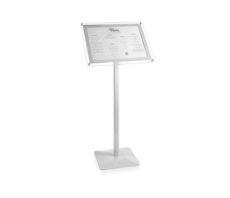 LACOR Support + porte-menu en acrylique 39423