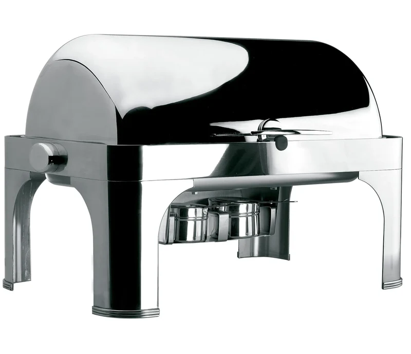 LACOR Chafing dish GN 1/1 à couvercle roulant en acier inoxydable 69034
