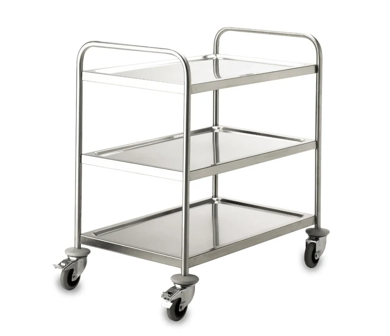 Chariot de service LACOR à 3 plateaux soudés 66350