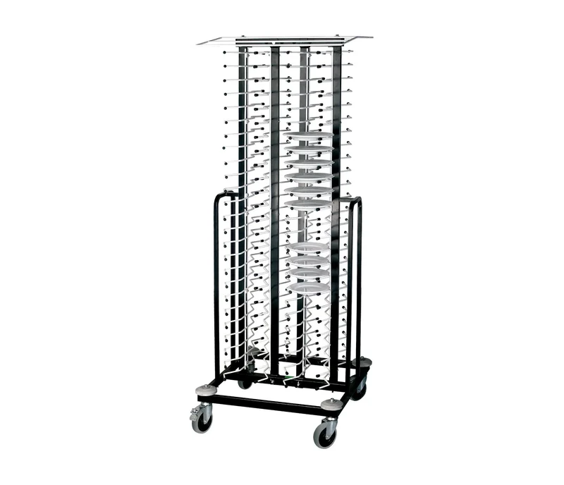 Chariot porte-assiettes mobile LACOR pour 100 assiettes 66550