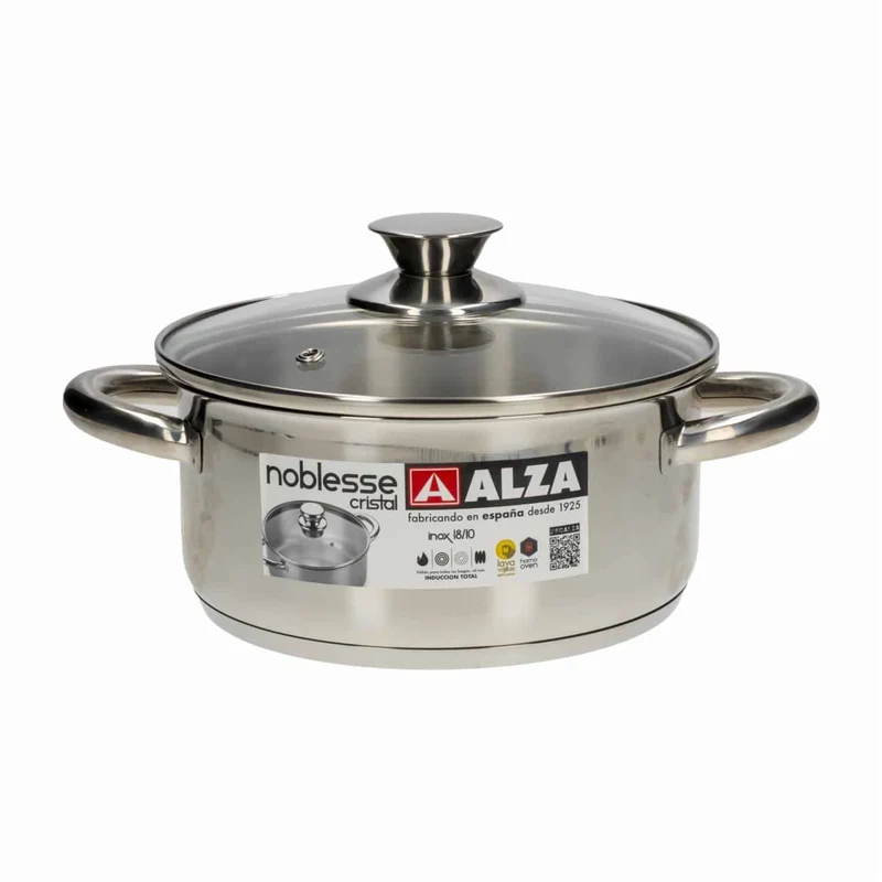 ALZA NOBLESSE CRISTAL cocotte 18 cm.