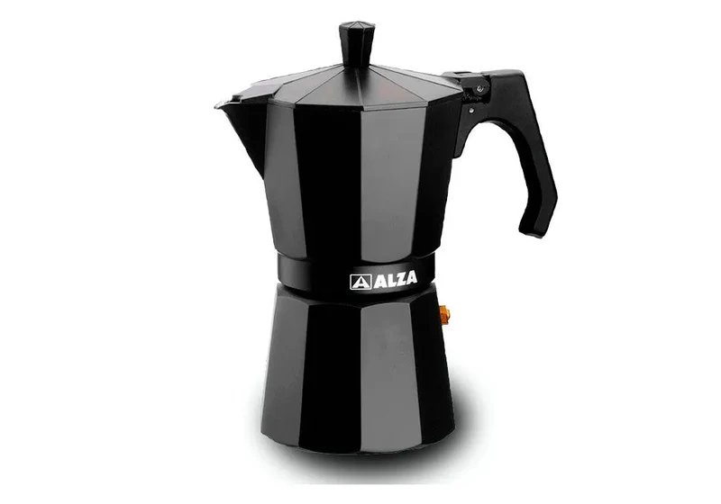 ALZA BASIC NERO Cafetière italienne en aluminium 9 tasses