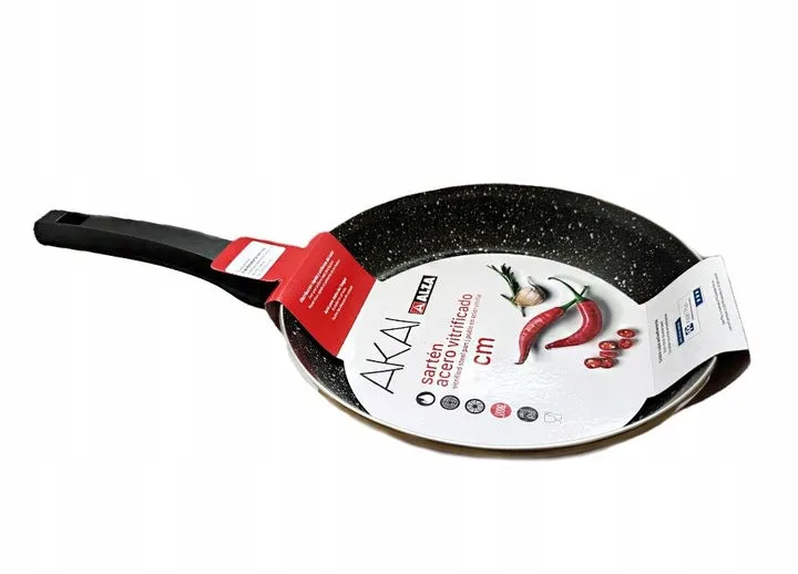 ALZA AKAI poêle en acier émaillé de 18 cm.
