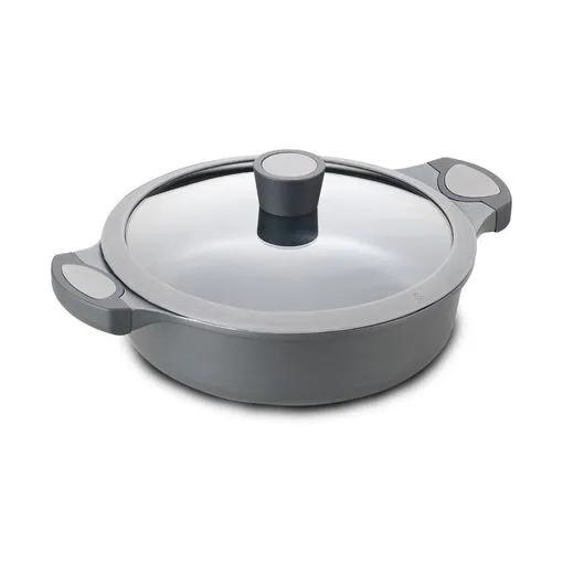 ALZA MATRIX cocotte basse avec couvercle en fonte d'aluminium de 36 cm.