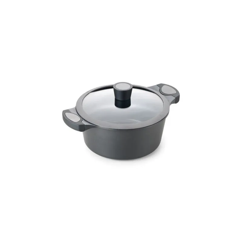 ALZA MATRIX cocotte avec couvercle en fonte d'aluminium de 24 cm.