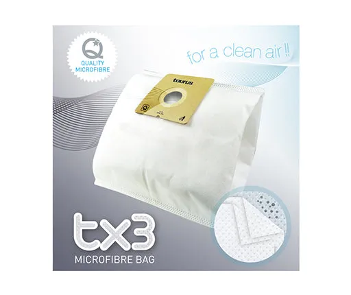 Sacs microfibre 3L aspirateur Taurus TX3 pack de 4 unités 999174000