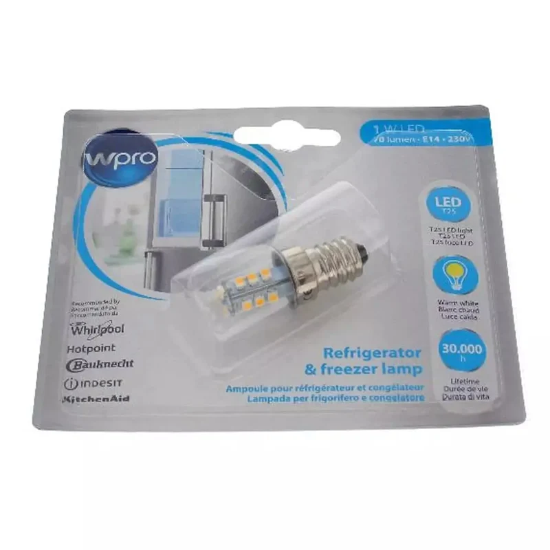 Whirlpool, Indesit, Ikea, Bauknecht ampoule LED réfrigérateur 484000008964