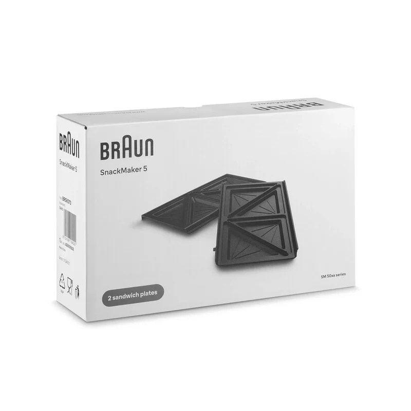 DeLonghi Plaques pour sandwich Braun SnackMaker 5 AS00006838