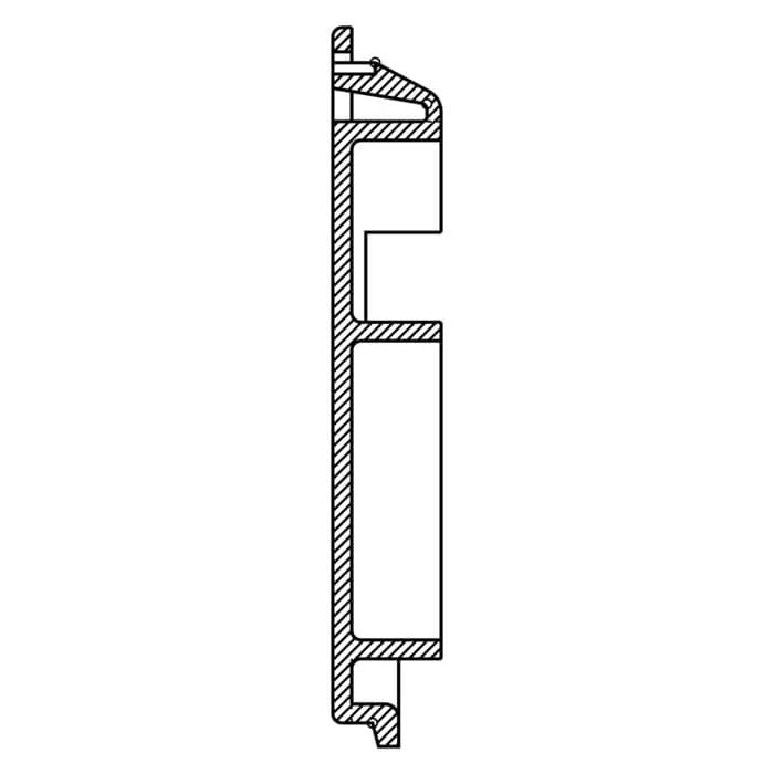 Plaque crochet fermeture porte Electrolux, AEG NEX4 1254260027