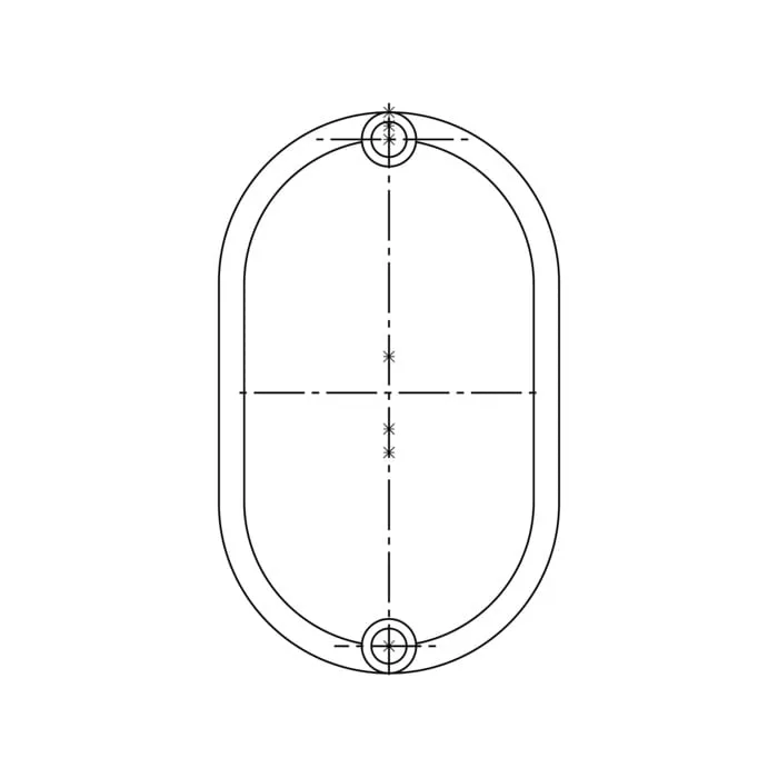 Cache-vis pour poignée de porte Electrolux 7809 de 15,5x9,4mm 2230415339