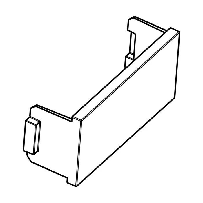 Charnière pour porte en argent Electrolux de 272 mm x 31 mm x 66 mm. 8074982037