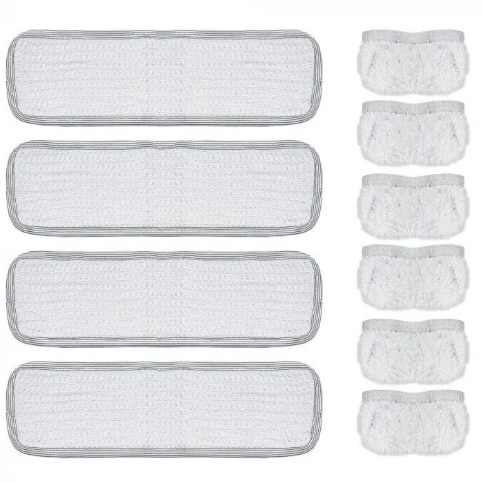 Jeu de 4 chiffons + 6 housses Polti PAEU0217 - Nettoyeur vapeur Vaporetto