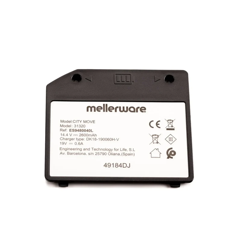 Accessoire aspirateur Mellerware Couvercle de la batterie pour CITY LITE / CITY MOVE / TIDY RANDOM / TIDY GYRO ES0480340L
