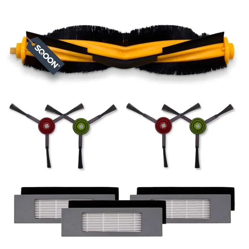 Kit d'entretien pour robot aspirateur Ecovacs Deebot N8, T8, T9, Ozmo 900, 920 et 950 8 pièces S0907