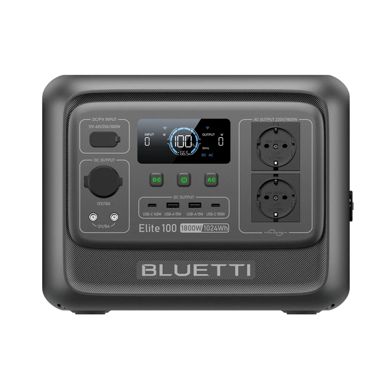 BLUETTI Elite 100 V2 Station électrique portable | 1 800 W, 1 024 Wh