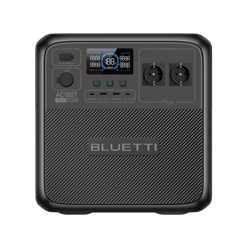 BLUETTI AC180T Station électrique portable | 1 800 W / 1 433 Wh（AMZ）