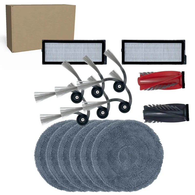 Kit de maintenance pour robot aspirateur Roborock Qrevo Curv, Qrevo Curv S5X, Qrevo Edge et P20 Pro 15 pièces R0511