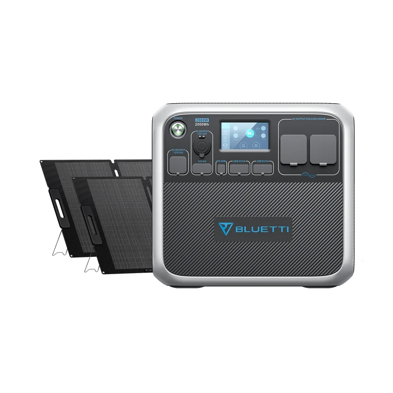 BLUETTI AC200P + MP200 Groupe électrogène solaire