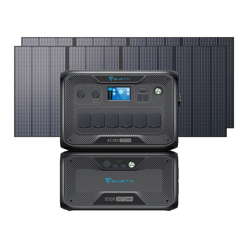 BLUETTI AC300 + B300 + 2*PV350 Groupe électrogène solaire