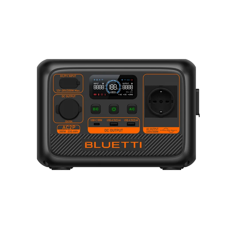 BLUETTI AC2P Station électrique portable | 300 W / 230,4 Wh