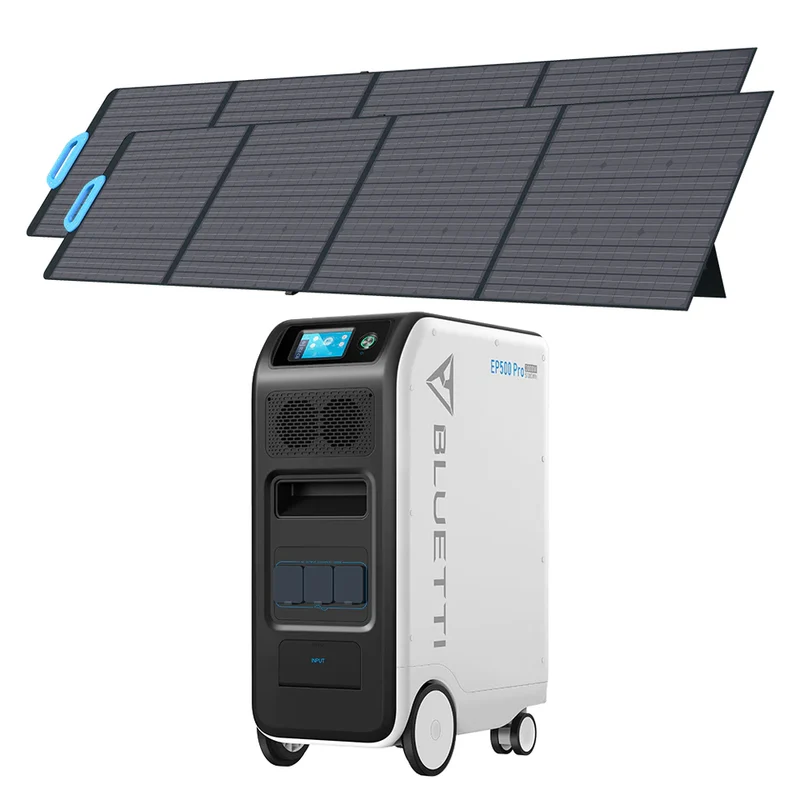 BLUETTI EP500Pro + 3*PV200 Groupe électrogène solaire
