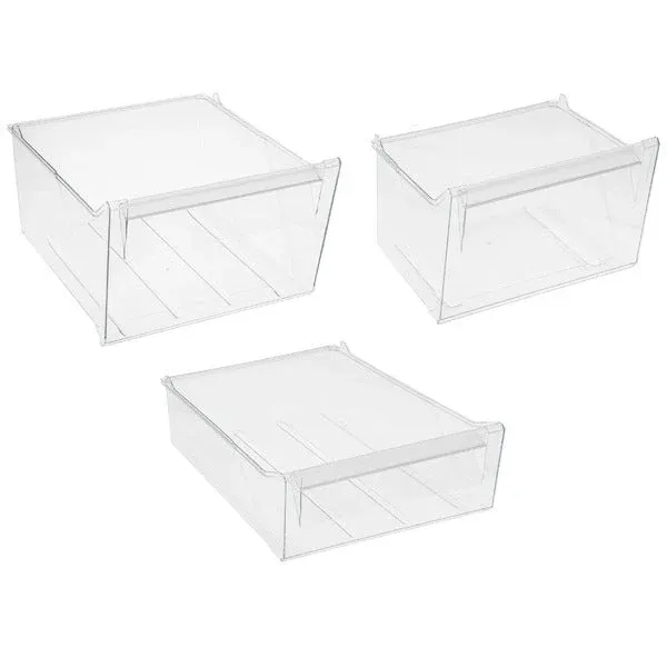 Tiroir congélateur pour réfrigérateur Zanussi 4055419537 kit 3 pièces