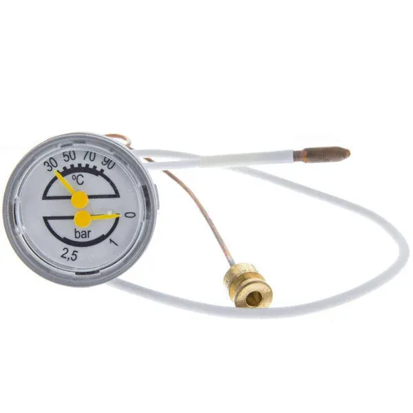 Thermomètre manométrique pour chaudière Junkers Bosch 87161423950 ZWA241
