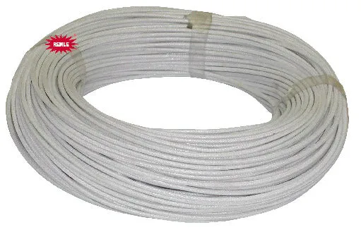 Câble en silicone blanc au mètre