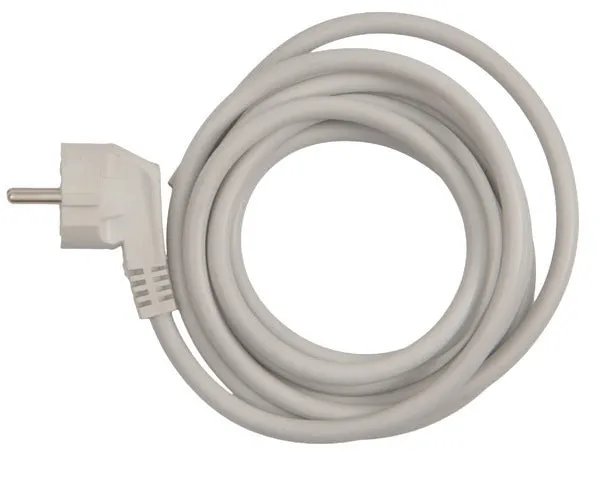 Câble prise schuko blanc 3x1,5 mm