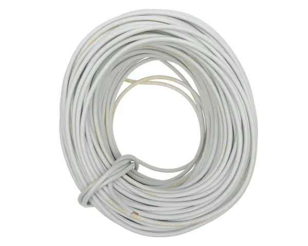 Câble gaine blanc 2x1,0 mm. 0,5KV