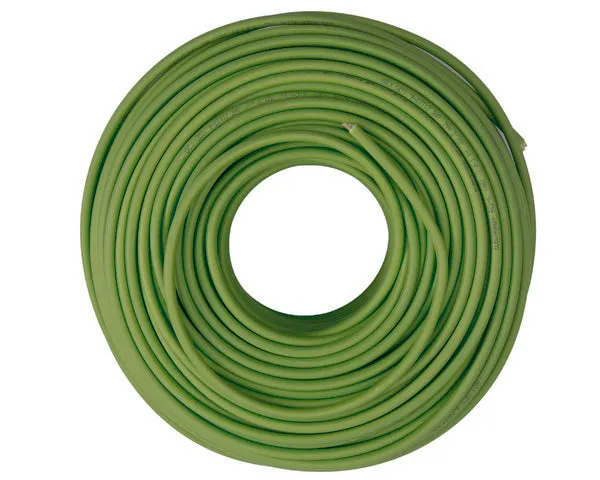 Câble sans halogène vert 3X1,5 mm. 1 m