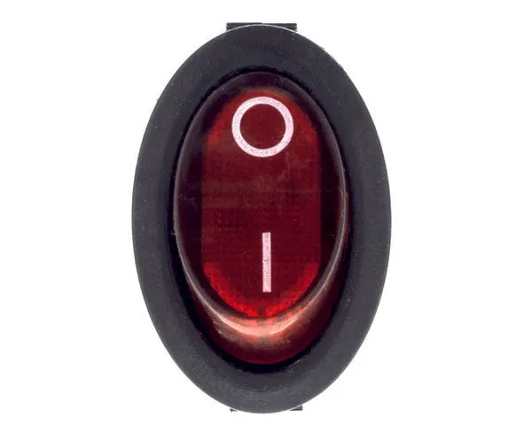 Interrupteur marche/arrêt rouge 250 V