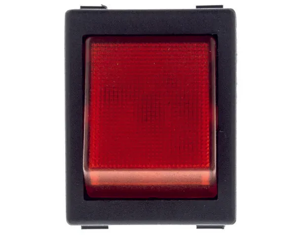 Bouton lave-vaisselle rouge 22x30 mm