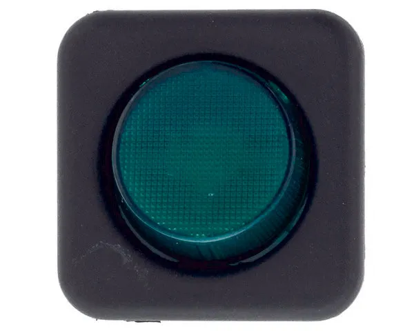 Interrupteur lave-vaisselle vert 25x25 mm