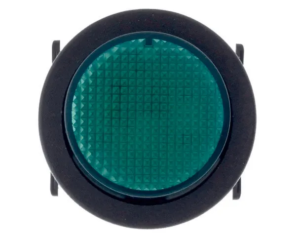 Interrupteur lave-vaisselle vert o25 mm