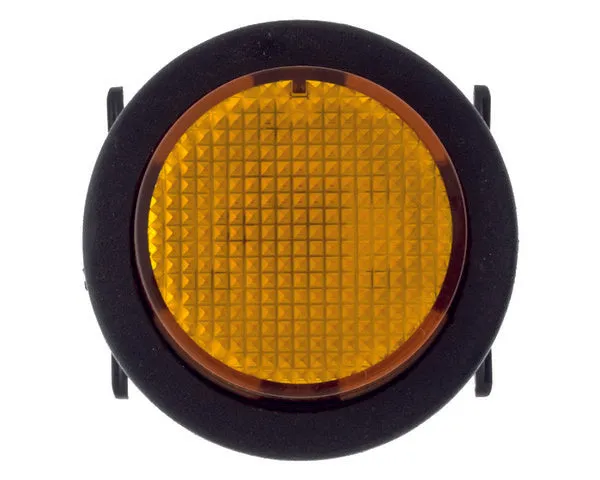 Interrupteur bipolaire ambre rond Ø25mm